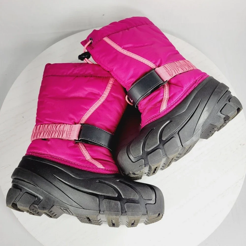 Sorel Kids Pink and Black Winter Boots